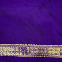 Handwoven Violet Banarasi Katan Silk Saree