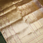 Handwoven Golden Banarasi Tissue Silk Saree