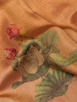 Handwoven Peach Banarasi Pure Silk Saree