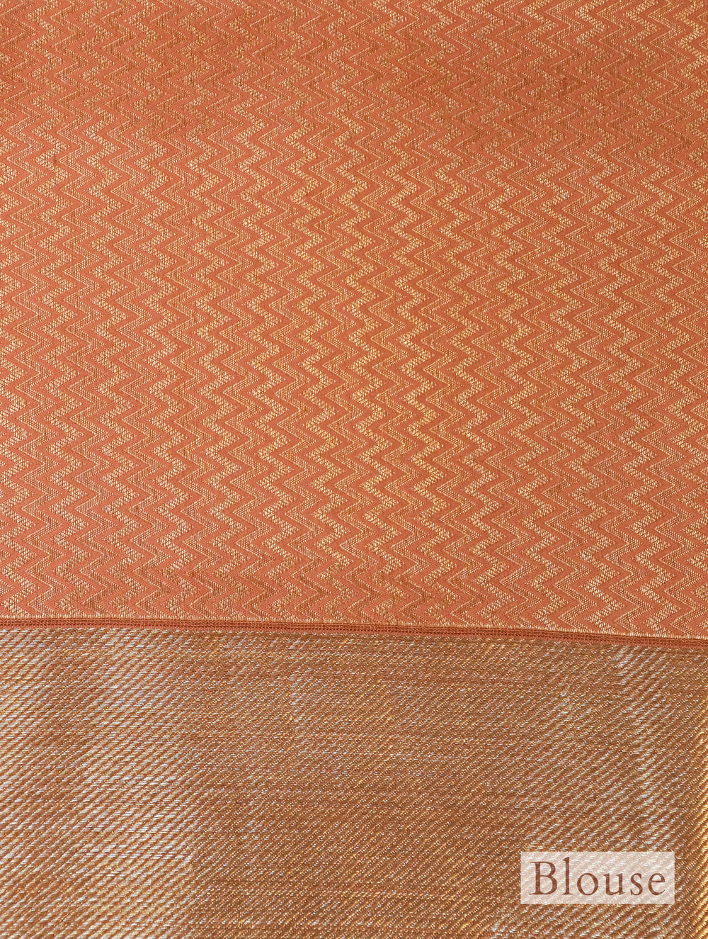 Handwoven Peach Banarasi Pure Silk Saree