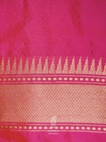 Handwoven Pink Banarasi Katan Silk Saree
