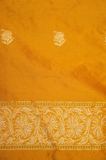 Handwoven Mustard Yellow Banarasi Katan Silk Saree