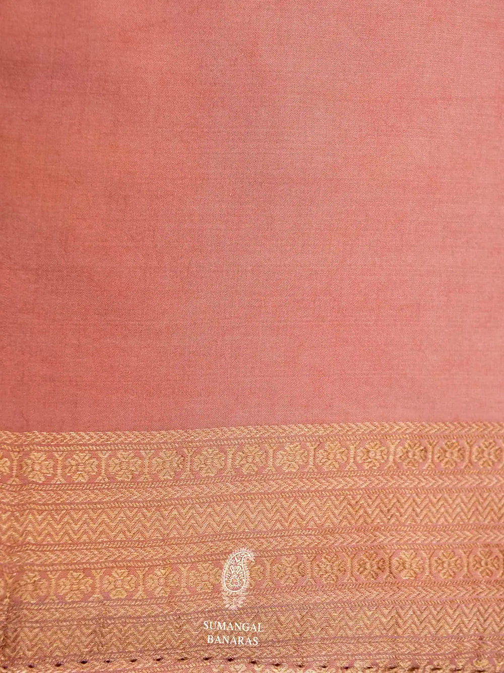 Handwoven Peach Banarasi Katan Soft Silk Saree