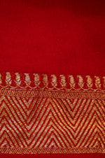 Handwoven Off White Banarasi Crepe Georgette Saree