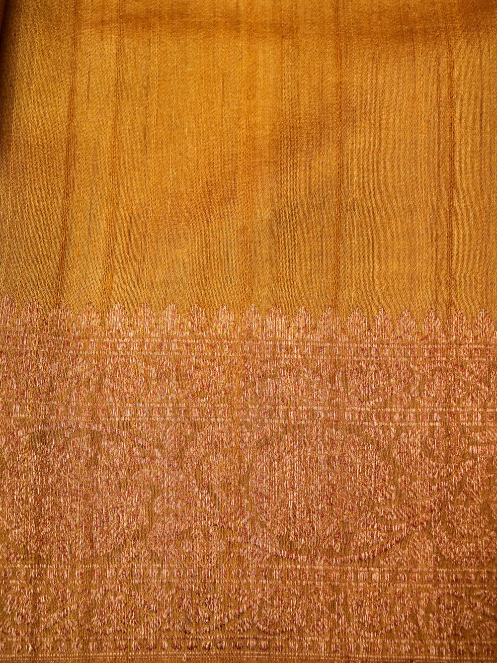 Handwoven Rangkat Banarasi Tussar Silk Saree