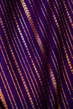 Designer Purple Cotton Silk Suit