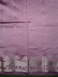 Handwoven Purple Banarasi Chiniya Silk Saree