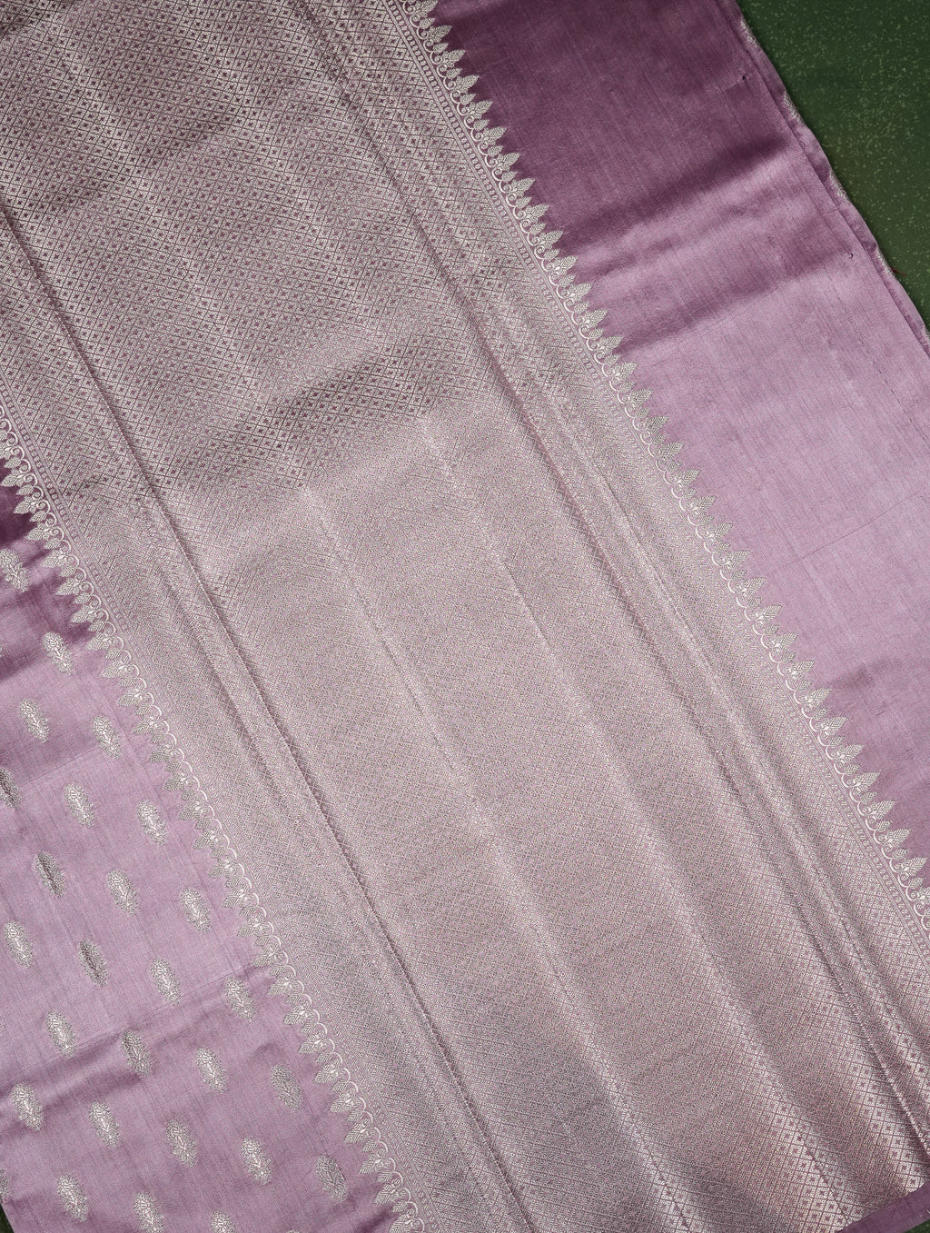 Handwoven Purple Banarasi Chiniya Silk Saree