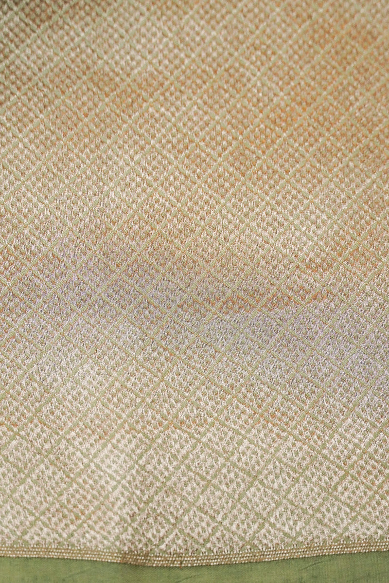 Handwoven Green Banarasi Tissue Silk Saree