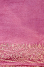 Handwoven Lavender Banarasi Mashru Silk Saree