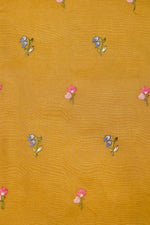 Designer Mustard Organza Suit