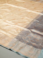 Handwoven Cream Banarasi Katan Silk Saree