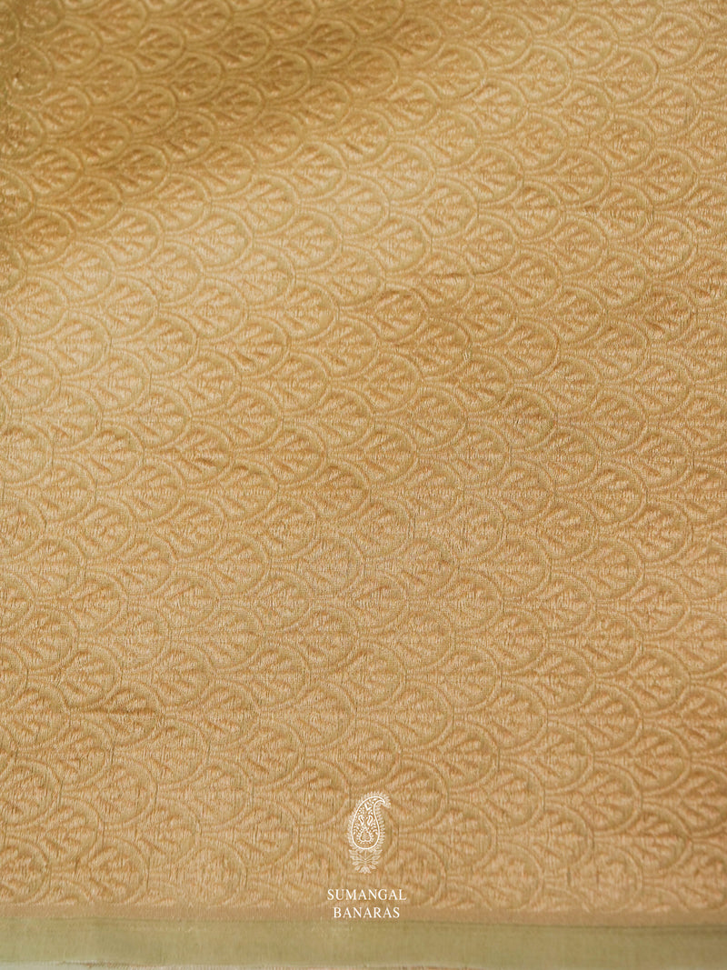 Handwoven Ravishing Green  Tissue Silk Saree