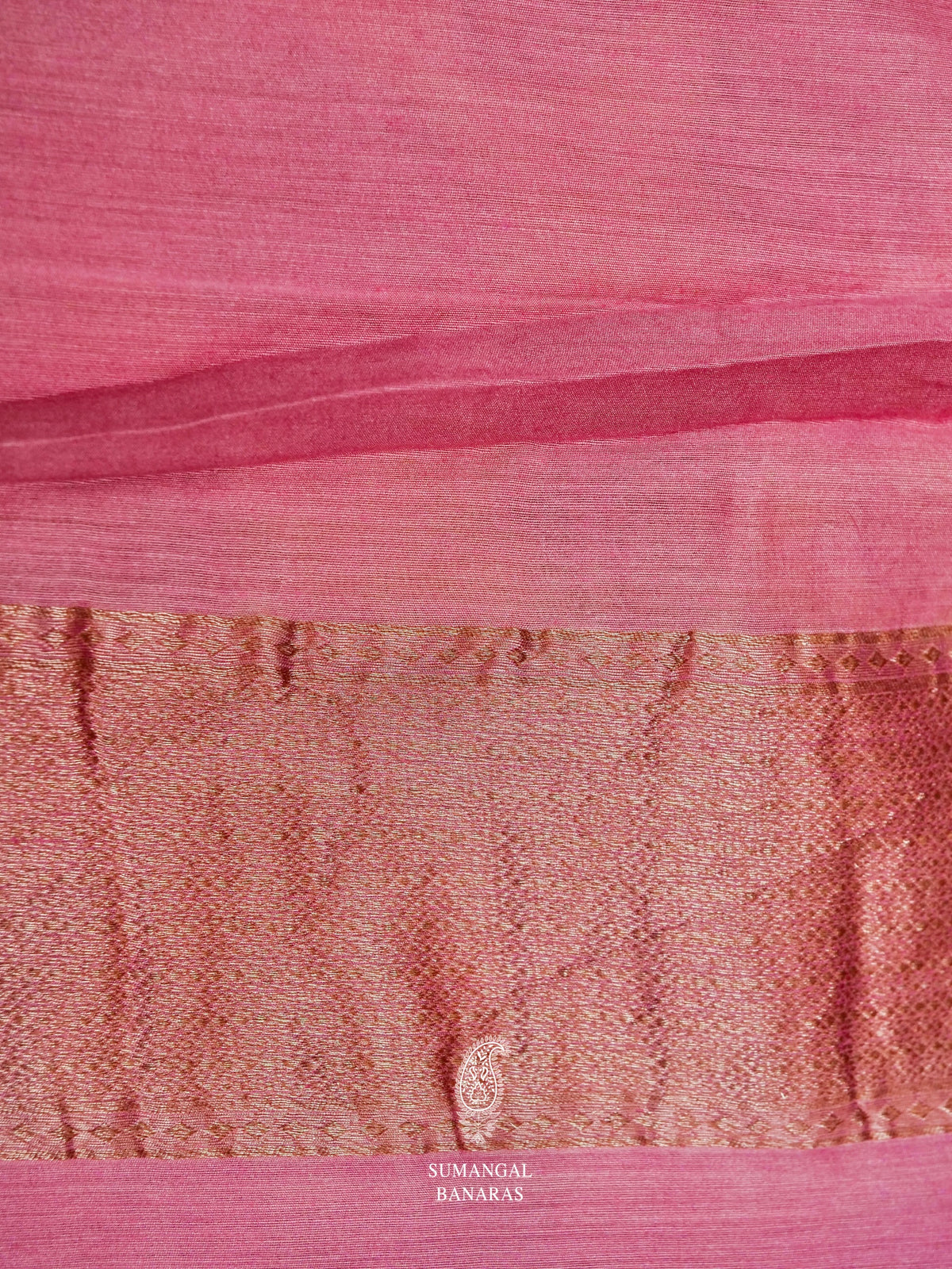 Handwoven Mustard Yellow Banarasi Tussar Silk Saree