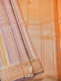 Handwoven Purple Banarasi Rangkat Organza Saree