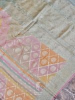 Handwoven Rangkat Banarasi Tussar Silk Saree