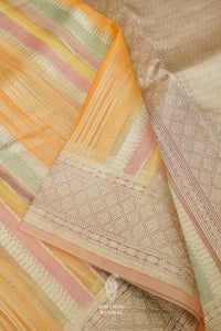 Handwoven Rangkat Banarasi Organza Saree