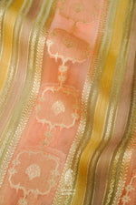 Handwoven Rangkat Banarasi Organza Saree
