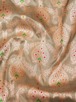 Handwoven Light Green Banarasi Katan Silk Saree