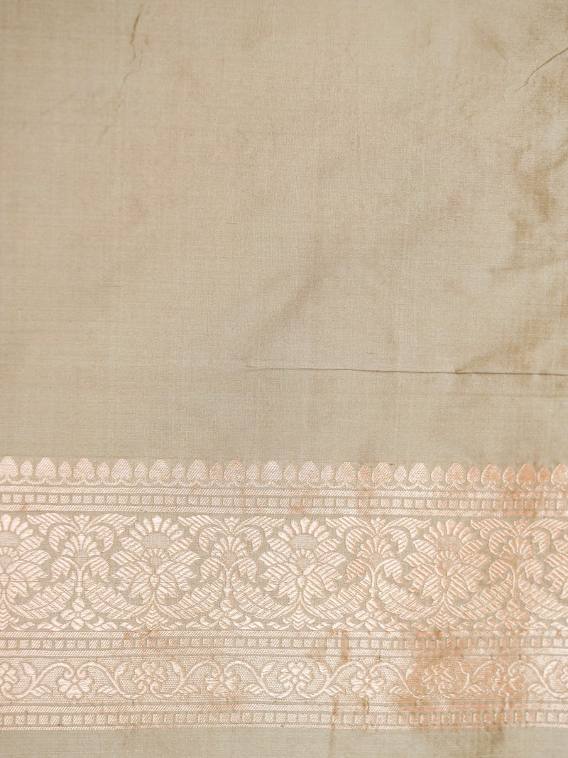Handwoven Light Green Banarasi Katan Silk Saree