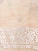 Handwoven Off White Banarasi Georgette Silk Saree
