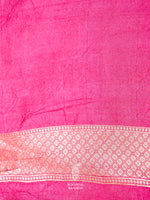 Handwoven Banarasi Baby Pink Khaddi Georgette Saree