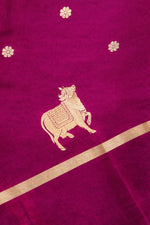 Handwoven Pink Banarasi Katan Soft Silk Saree