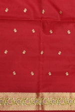 Handwoven Red Meenakari Banarasi Organza Silk Saree