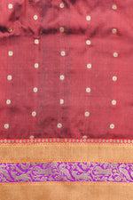 Handwoven Black Shikargah Banarasi Katan Silk Saree