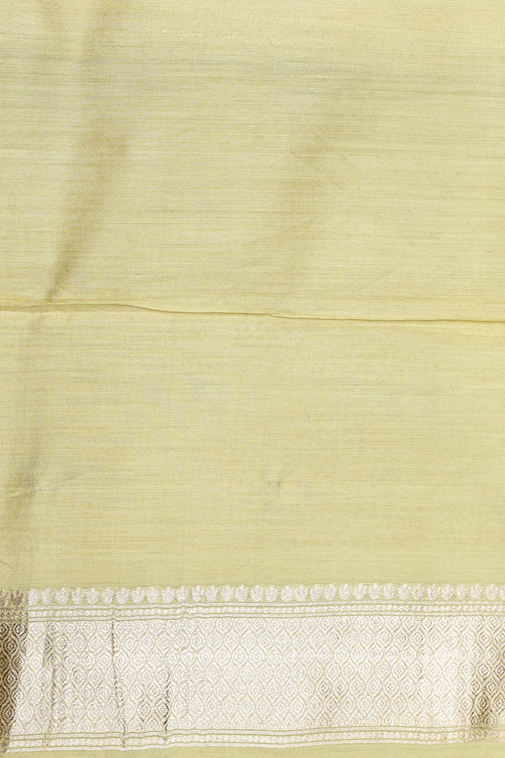 Handwoven Lemon Yellow Banarasi Soft Silk Saree