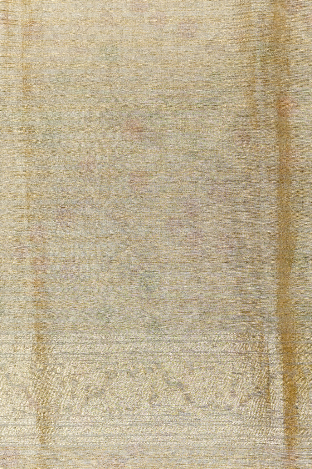 Handwoven Gold Meenakari Banarasi Tissue Silk Saree