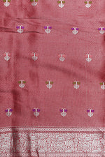 Handwoven Black Banarasi Kora Katan Silk Saree