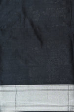 Handwoven Black Banarasi Katan Silk Saree