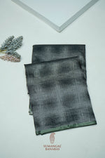 Handwoven Black Banarasi Katan Soft Silk Saree