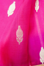 Handwoven Magenta Pink Banarasi Organza Saree