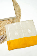 Handwoven Cream Banarasi Moonga Silk Saree