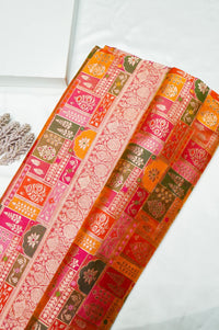 Handwoven Rangkat Banarasi Katan Silk Saree