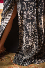 Designer Black Chiffon Cocktail Saree