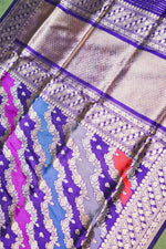 Handwoven Rangkat Kadhwa Banarasi Katan Silk Saree