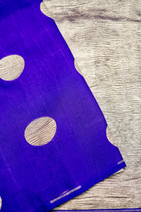 Handwoven Purple Banarasi Moonga Silk Saree