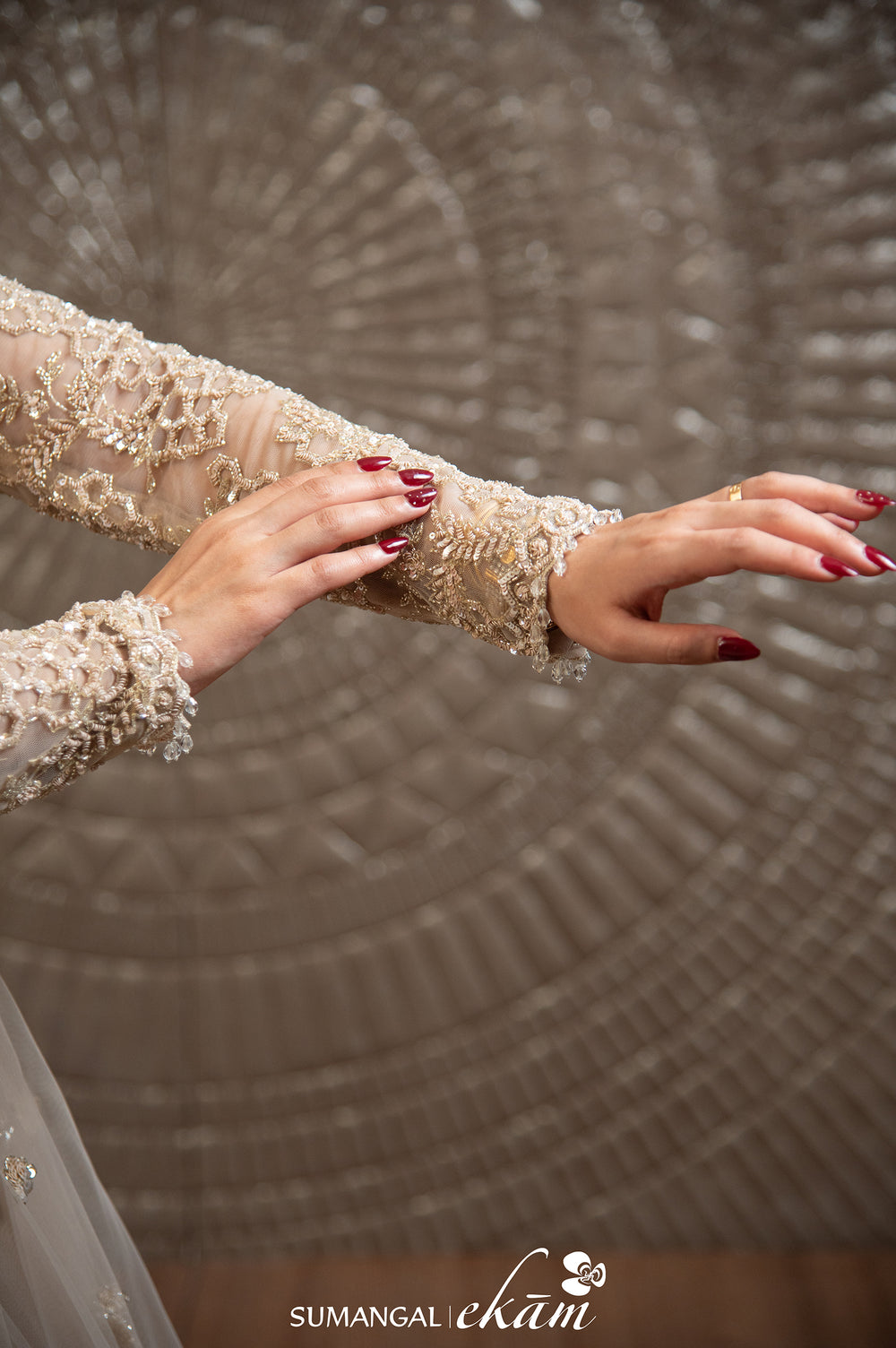 Designer Off White Net Party Wear Lehenga
