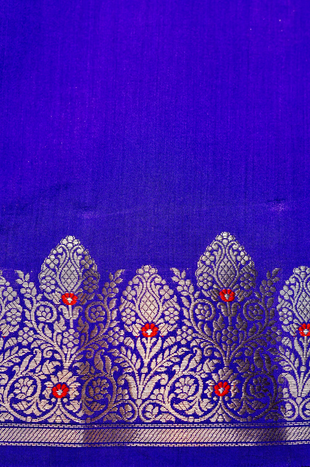 Handwoven Purple Banarasi Katan Soft Silk Saree