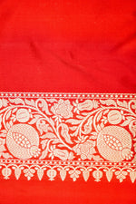Handwoven Rangkat Kadhwa Banarasi Katan Silk Saree