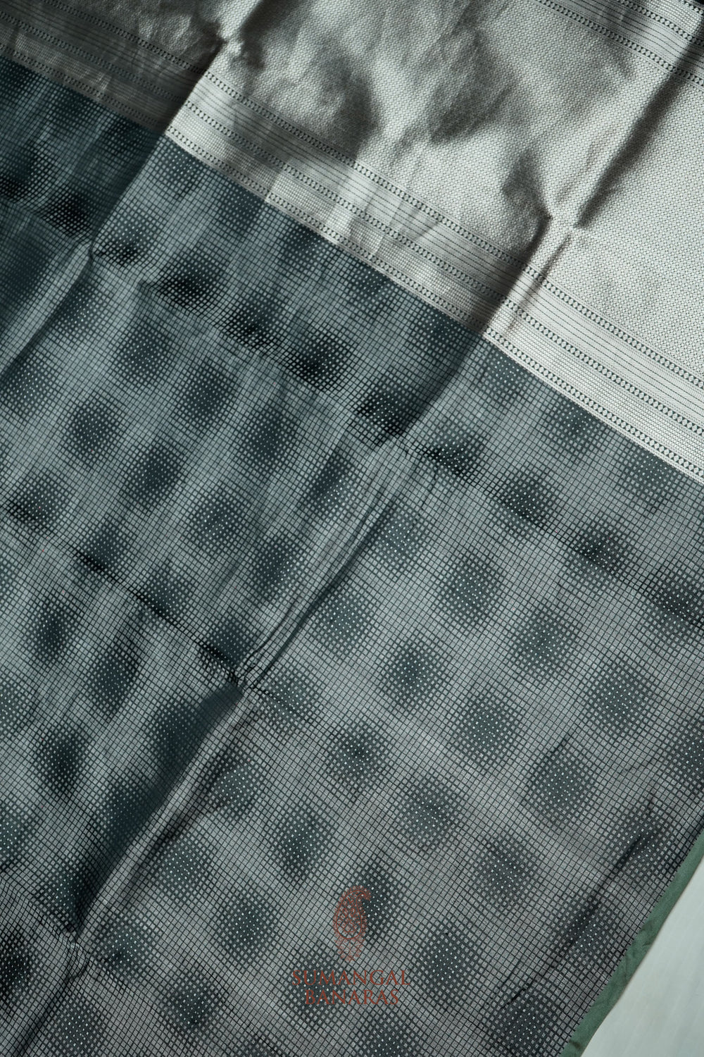 Handwoven Black Banarasi Katan Soft Silk Saree