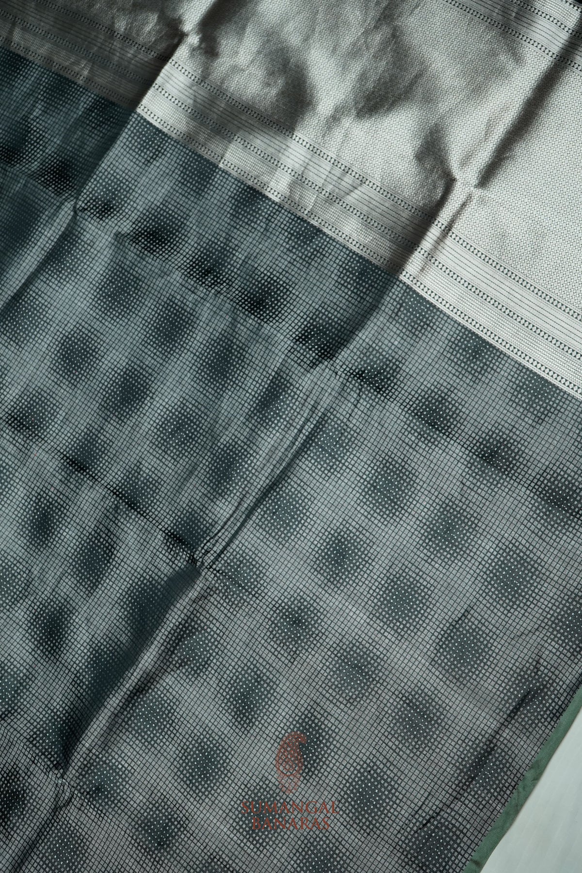 Handwoven Black Banarasi Katan Soft Silk Saree