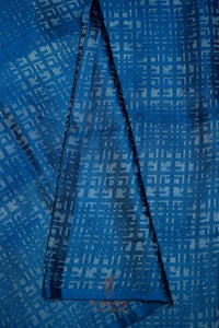 Handwoven Teal Blue Banarasi Katan Soft Silk Saree
