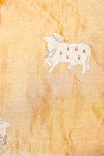 Designer Golden yellow Tissue Silk Suit