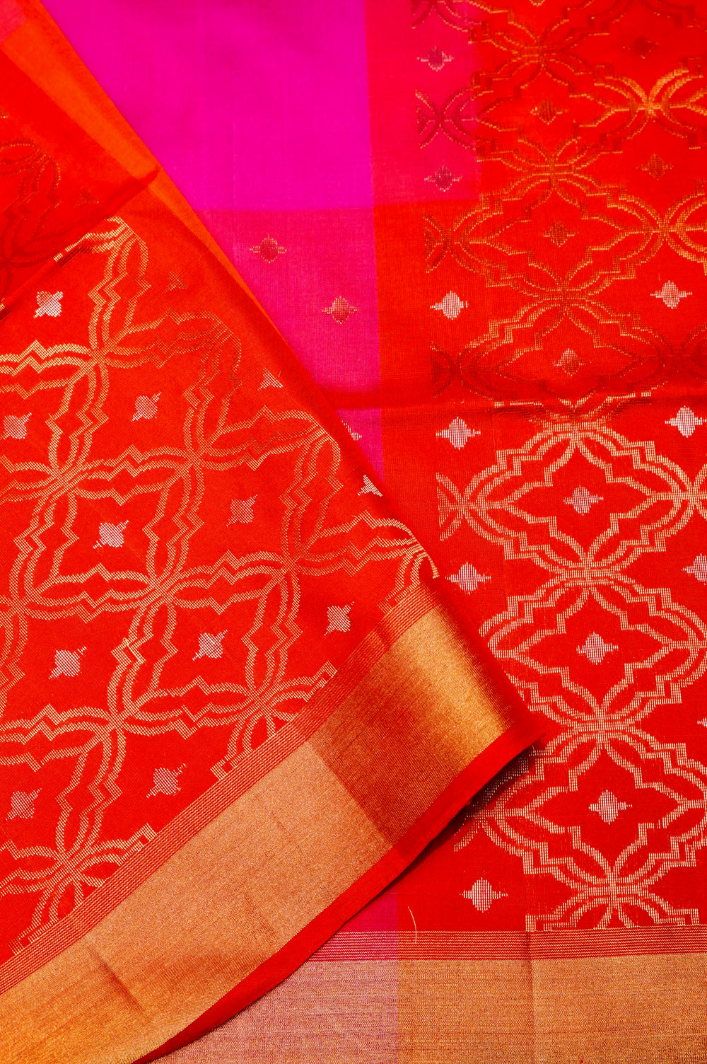 Handwoven Rangkaat Banarasi Soft Silk Saree