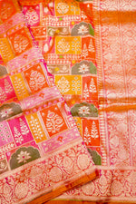 Handwoven Rangkat Banarasi Katan Silk Saree
