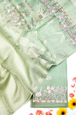 Designer Sea Green Organza Silk Suit